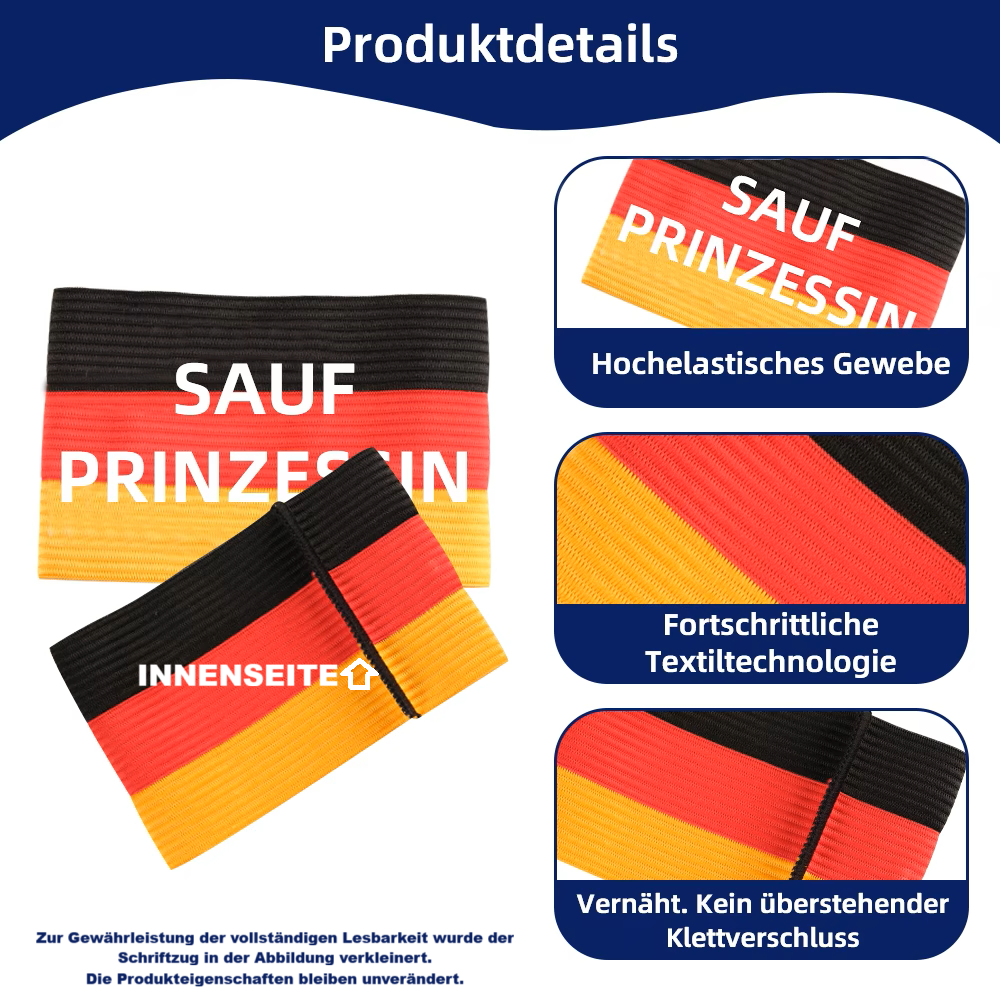 Armbinde DEU "SAUF PRINZESSIN"