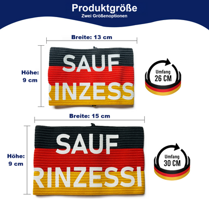 Armbinde DEU "SAUF PRINZESSIN"